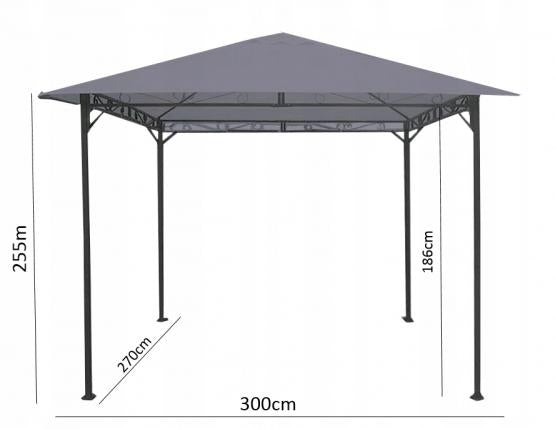 Sodo Stoginė - Pilka I GAZEBO