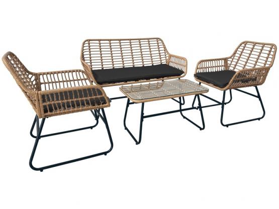 TARMAR Sodo baldų rinkinys – sofa, kėdės ir stalas