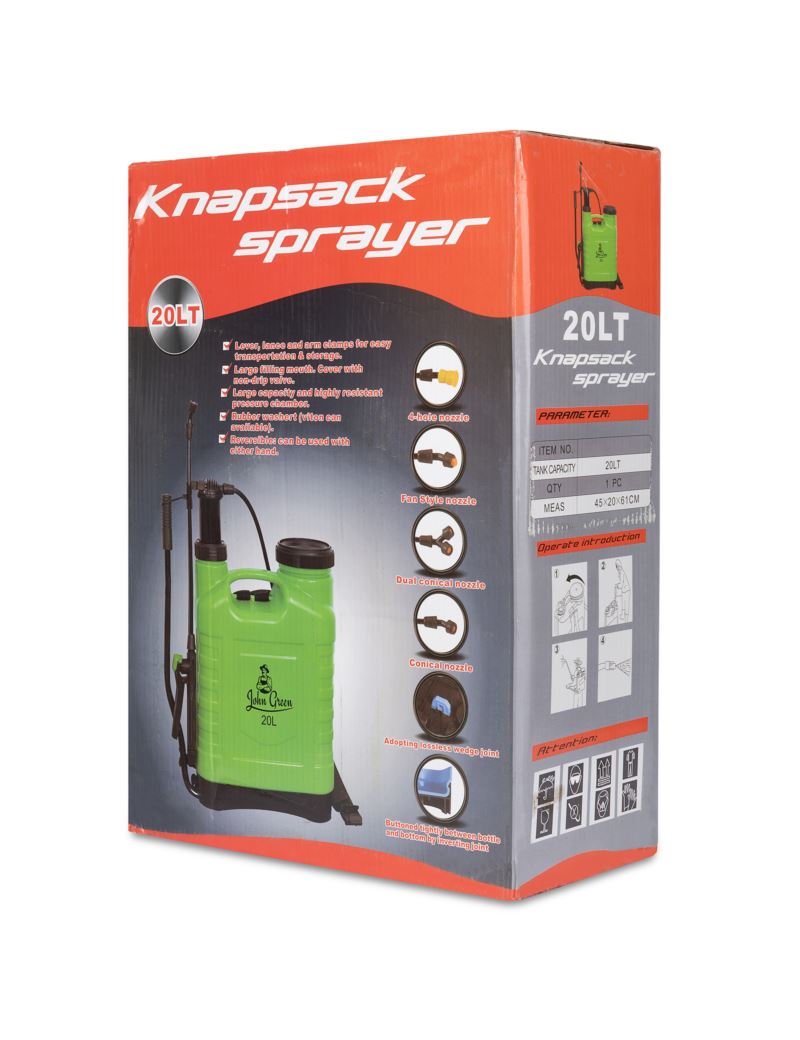 Sodo slėginis purkštuvas ant peties 20L, John Green