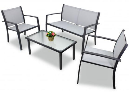 Sodo Baldų Komplektas – Sofa, 2 Kėdės ir Stalas I TARMAR