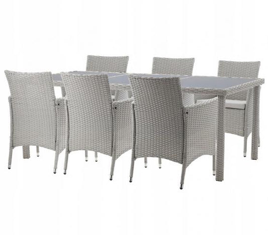 Sodo baldų Komplektas - 8 Kėdės + Stalas | TARMAR