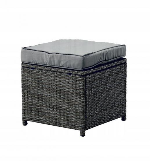 Sodo baldų komplektas – kampinė sofa, stalas, pufai | TARMAR