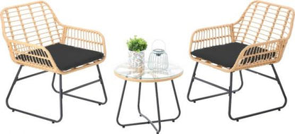 TARMAR sodo baldų rinkinys – 2 kėdės + stalas