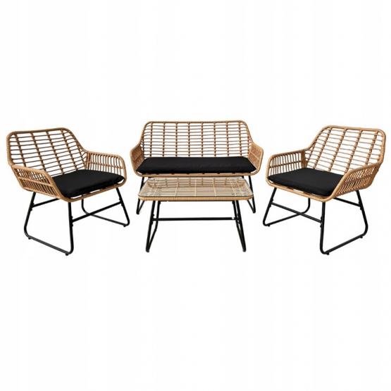 TARMAR Sodo baldų rinkinys – sofa, kėdės ir stalas