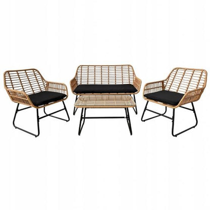 TARMAR Sodo baldų rinkinys – sofa, kėdės ir stalas