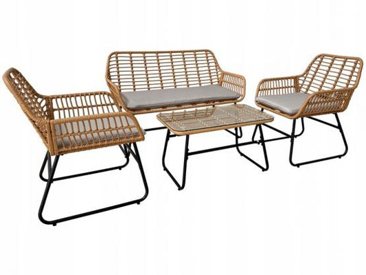 TARMAR Sodo baldų rinkinys – sofa, kėdės ir stalas