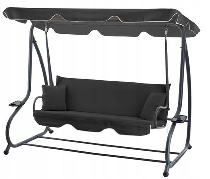 4 Vietų sodo supynės su reguliuojamu stogeliu I „SUIGI“