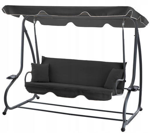 4 Vietų sodo supynės su reguliuojamu stogeliu I „SUIGI“