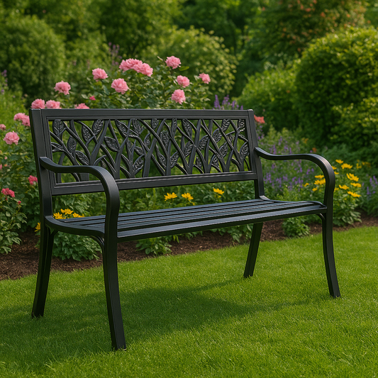 Sodo suoliukas GARDEN LINE – 125 cm, juodas