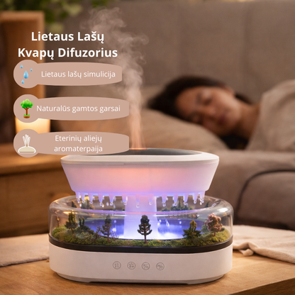 AromaRain™ - Kvapų Difuzorius su Lietaus Simuliacija