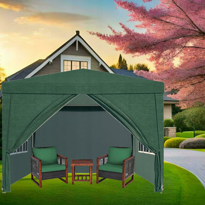 Sodo Pavėsinė 3x3 m su 4 sienelėmis ir langais – UV50 apsauga