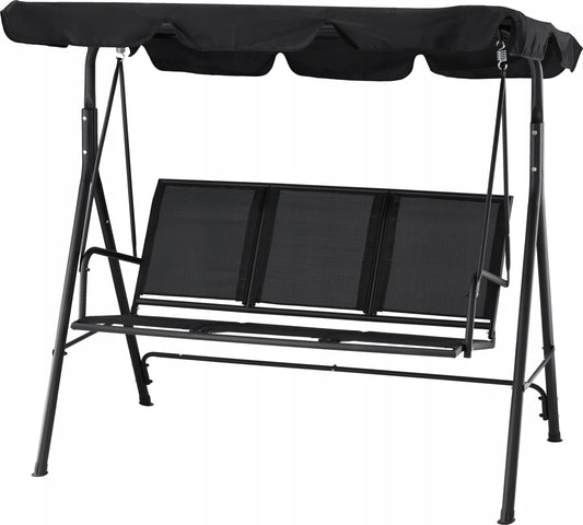 Sodo sūpynės su tekstileno sėdyne ir stogeliu I SUIGI