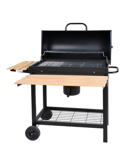 Sodo grilius su ratukais ir XXL dydžio dangčiu