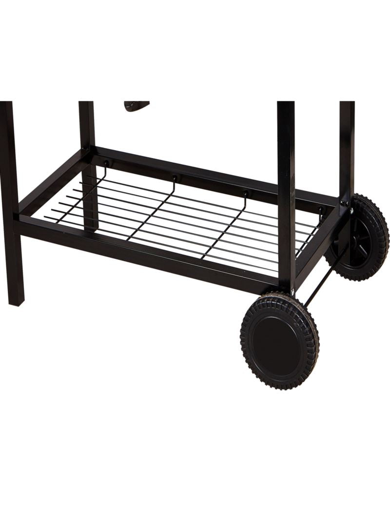 Sodo grilius su ratukais ir XXL dydžio dangčiu