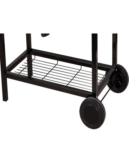 Sodo grilius su ratukais ir XXL dydžio dangčiu