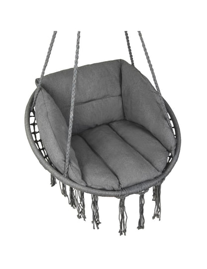 Pakabinamos pintos supynės BOHO + pagalvė (Grafito)