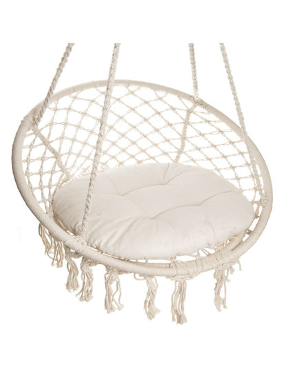 Pakabinamos pintos sūpynės BOHO 80cm + Pagalvė