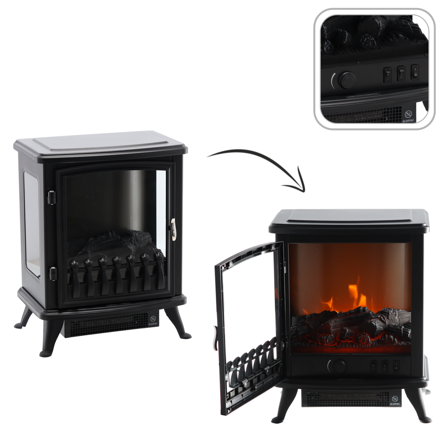 Elektrinis Židinys I Flame Effect