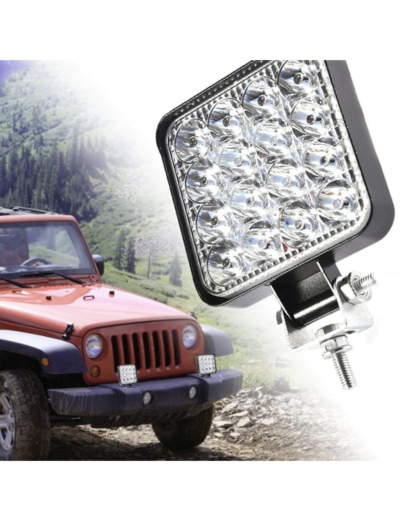 Papildoma LED lempa ant automobilio 48W