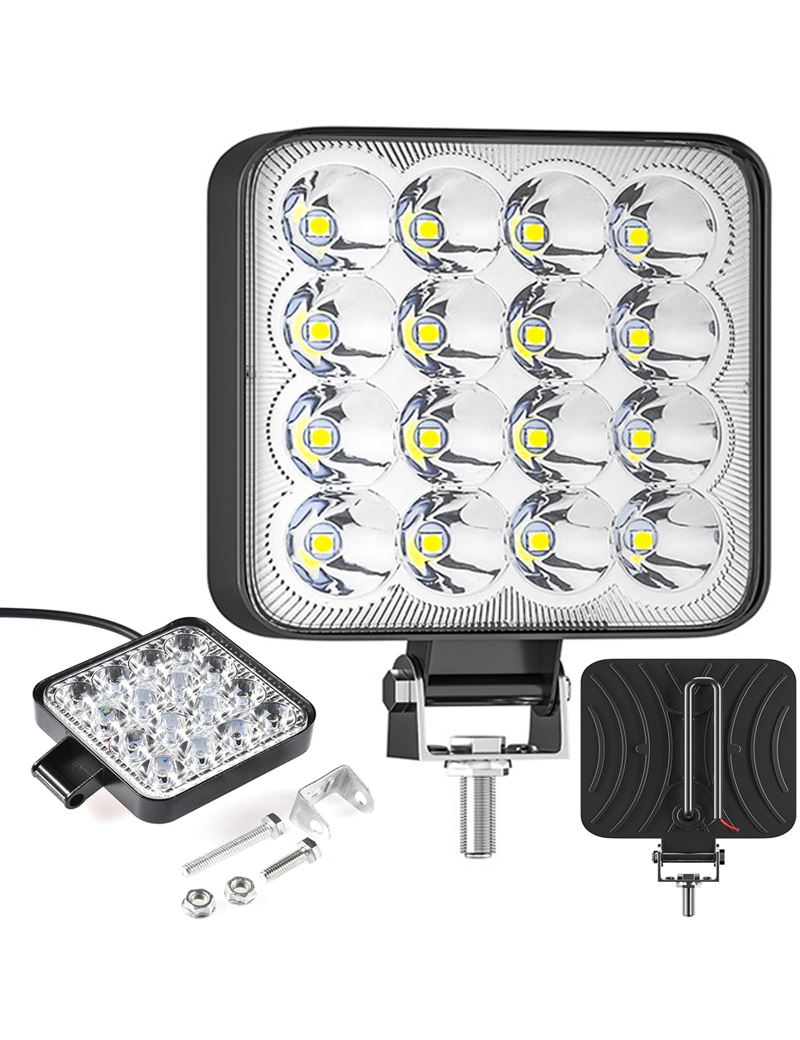Papildoma LED lempa ant automobilio 48W