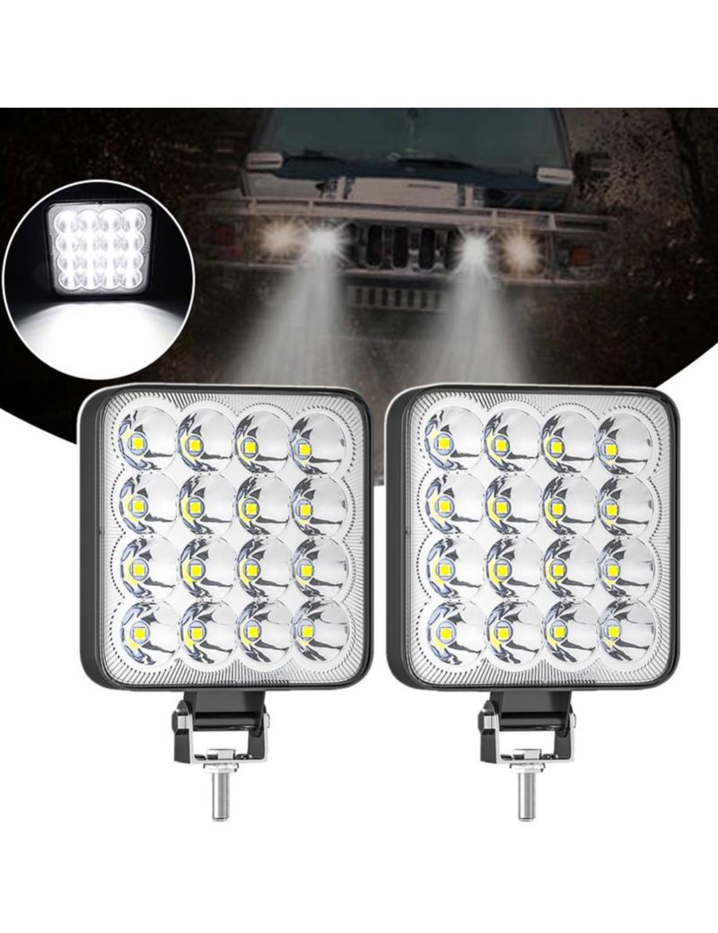 Papildoma LED lempa ant automobilio 48W