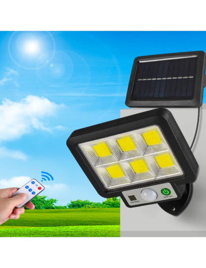 LED lauko apšvietimas su saulės baterija + valdymo pultas