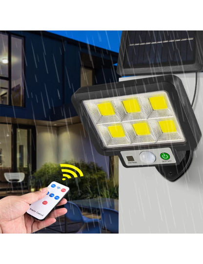 LED lauko apšvietimas su saulės baterija + valdymo pultas