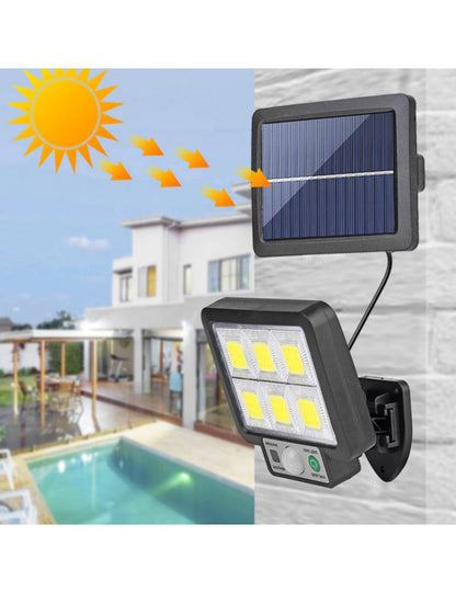 LED lauko apšvietimas su saulės baterija + valdymo pultas