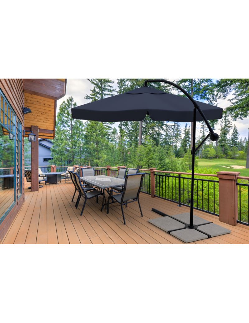 Sodo skėtis ant stulpo 350 cm + Užvalkalas, John Green