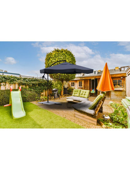 Sodo skėtis ant stulpo 350 cm + Užvalkalas, John Green