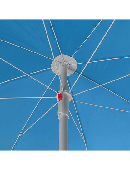 Paplūdimio skėtis, Sulankstomas, 180cm, Mėlynas