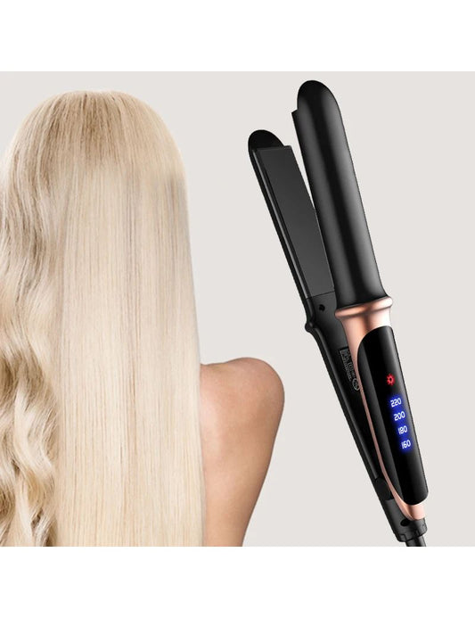 Keraminis plaukų tiesintuvas su LCD ekranu