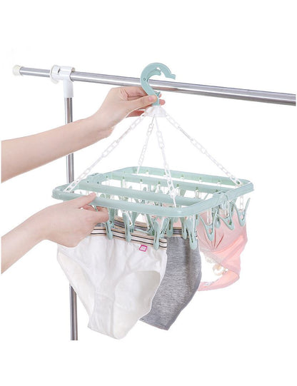 Drabužių džiovyklė su 32 segtukais