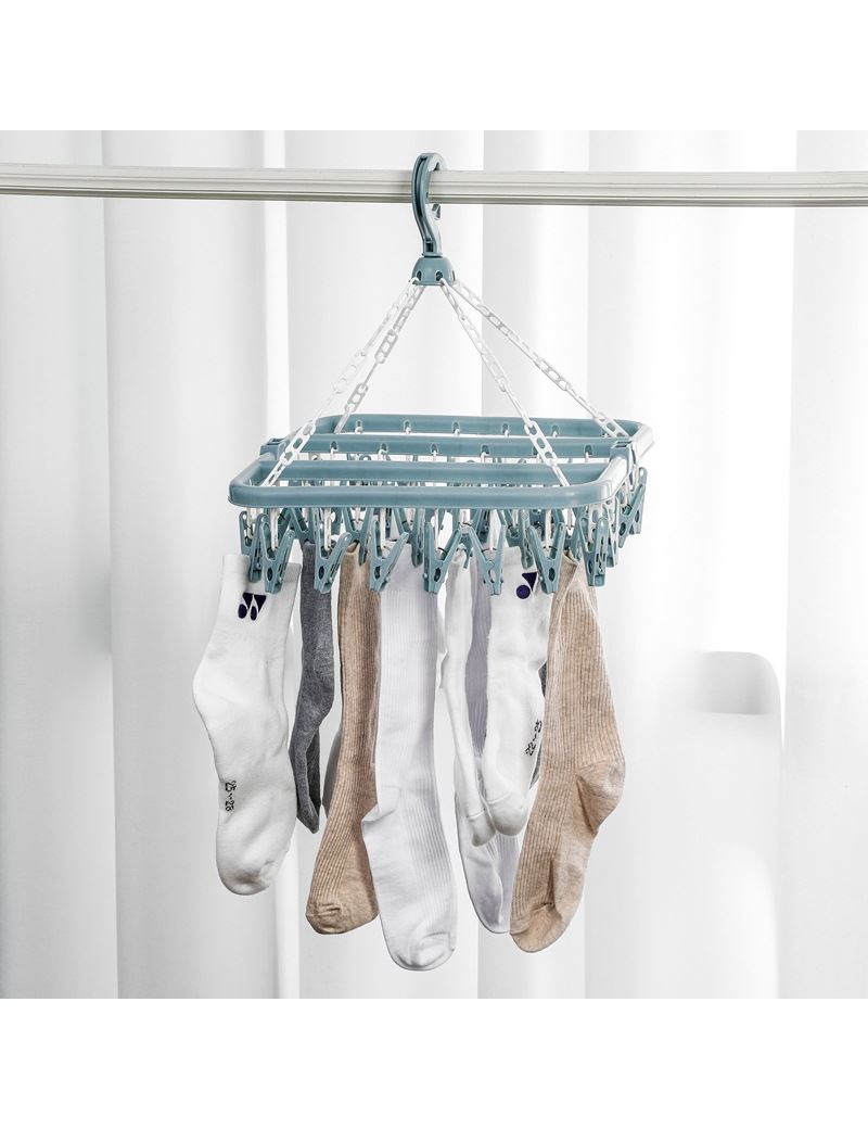 Drabužių džiovyklė su 32 segtukais