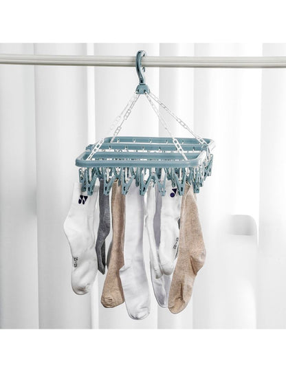 Drabužių džiovyklė su 32 segtukais