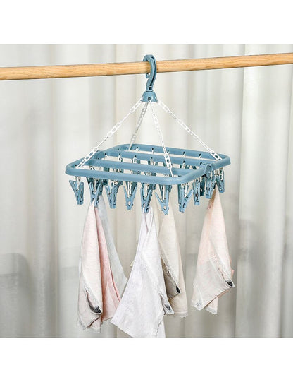 Drabužių džiovyklė su 32 segtukais