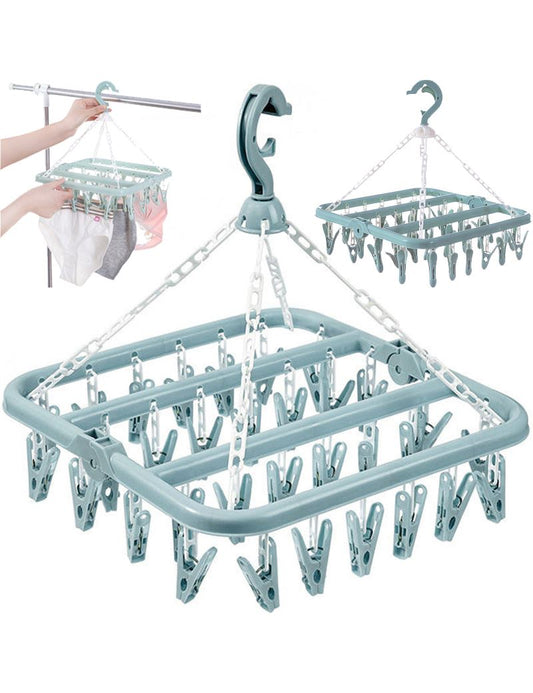 Drabužių džiovyklė su 32 segtukais