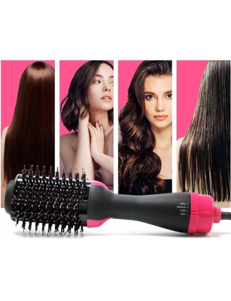 4-in-1 Elektrinis Plaukų Šepetys su Džiovintuvu