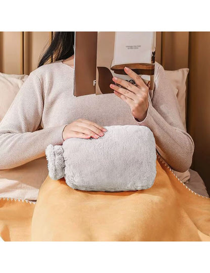 Pliušinė guminė karšto vandens pūslė 1L – Pilka