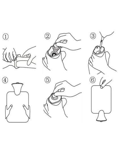 Pliušinė guminė karšto vandens pūslė 1L – Pilka