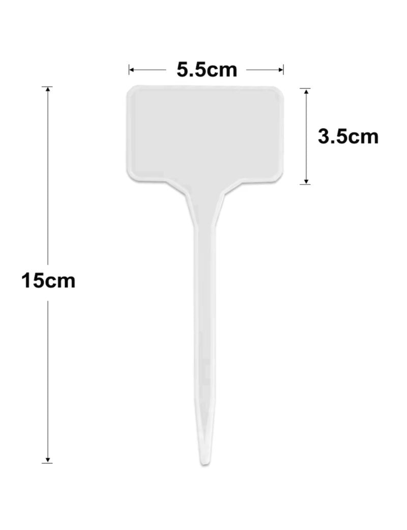 Baltos augalų etiketės John Green, 50vnt.